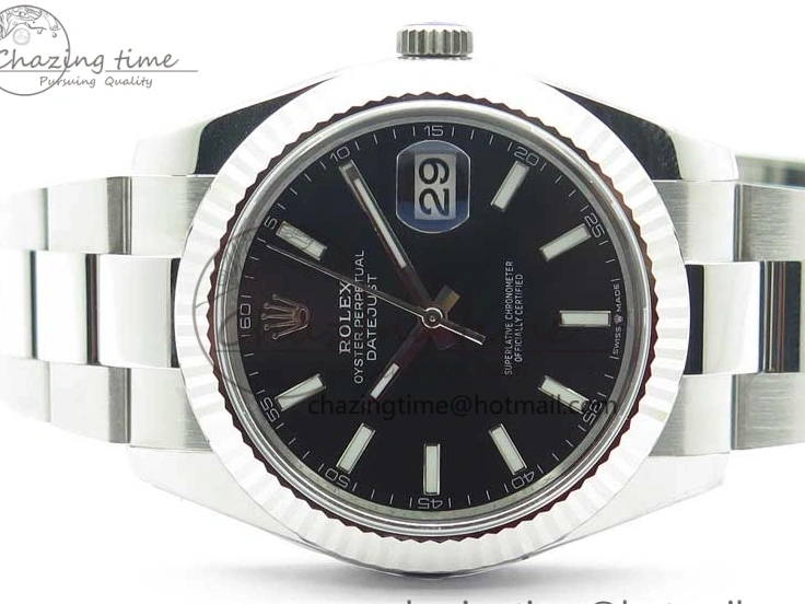 MiroTime 0429 New DateJust 41 126334 ARF 1:1 Best Edition 904L Steel Black Dial on Oyster Bracelet A2824 V Attractive 3008